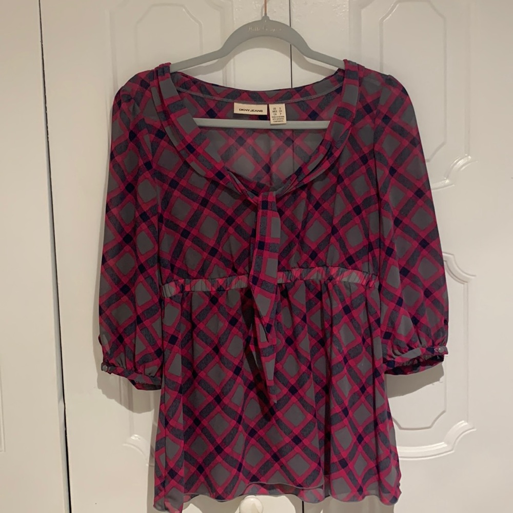 Women’s Blouse, DKNY Jeans, size small multicolored
